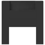 vidaXL Tête de lit Noir 100 x 16 5 x 103 5 cm Bois d'ingénierie