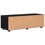 vidaXL Cabinet en Bois Noir 100 5 x 39 x 30 cm Bois d'ingénierie