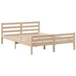 vidaXL Lit bibliothèque sans matelas 150x200 cm bois massif de pin