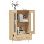 vidaXL Buffet haut chêne sonoma 69 5x31x115 cm bois d'ingénierie