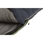 Outwell Sac de couchage Contour Lux Bleu foncé Fermeture éclair droite