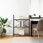 vidaXL Étagère Chêne fumé 80 x 30 x 109 cm Bois d'ingénierie