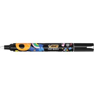 Marqueur permanent Intensity pointe ogive blanc x 12 BIC