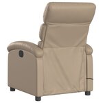 vidaXL Fauteuil de massage inclinable Cappuccino Similicuir