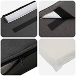 vidaXL Tête de lit capitonnée Brun et gris foncé 120 cm Pin massif