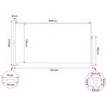 vidaXL Store latéral rétractable 180 x 300 cm Polyester Rectangulaire