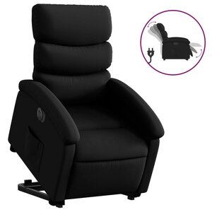 vidaXL Fauteuil inclinable électrique noir similicuir