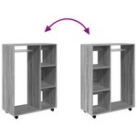 vidaXL Garde-robe Sonoma gris 80x40x110 cm Bois d'ingénierie