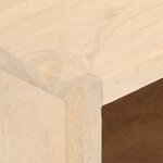 vidaXL Meuble TV 110x30x40 cm bois massif de manguier et fer