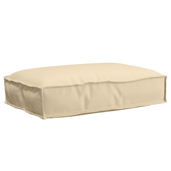 vidaXL Coussin pour assise de palette Beige 60 x 40 x 8 cm