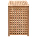 vidaXL Coffre à linge 87 5x46x67 cm Bois de noyer massif