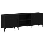 Meuble TV vidaXL Noir Chêne 150x30x50 cm Bois d'ingénierie