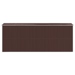 vidaXL Abri de jardin Marron foncé 192x523x223 cm Acier galvanisé