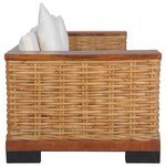 vidaXL Canapés centraux de jardin coussins anthracite 2 Pièces