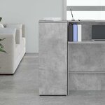 vidaXL Armoire de rangement gris béton 40x45x103 5cm bois d'ingénierie
