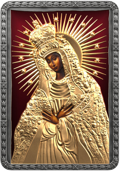 Monnaie OUR LADY OF THE GATE OF DAWN 2 Oz Argent 25$ Liberia 2026