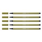 Feutre de Dessin Pointe Moyenne Pen 68 Vert épinard x 5 STABILO