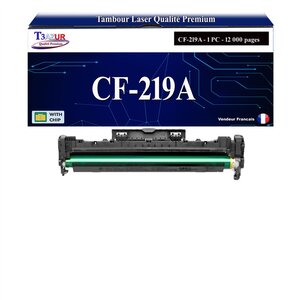 T3AZUR -Kit tambour compatible avec HP CF219A (19A)  pour HP LaserJet Pro M102a  M102w  MFP M130a  M130fn  M130fw  M130nw
