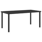 vidaXL Ensemble de salle à manger pour jardin 7 Pièces Gris foncé Acier