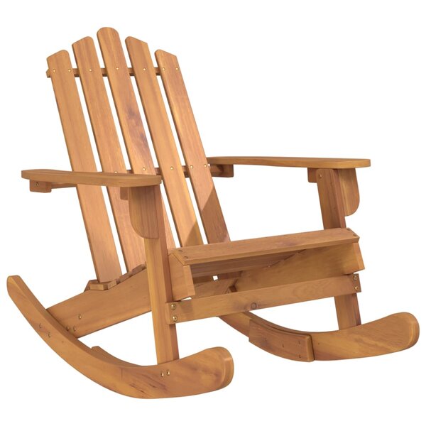 vidaXL Chaise à bascule Adirondack bois massif d'acacia