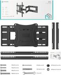 Onkron m7l blk support tv mural pour des téléviseurs de 40 à 75 pouces noir