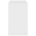 vidaXL Tables basses gigognes 3 Pièces Blanc Aggloméré