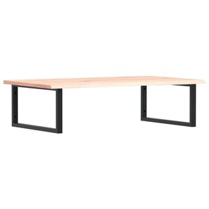 vidaXL Étagère de vasque murale acier et bois de chêne massif