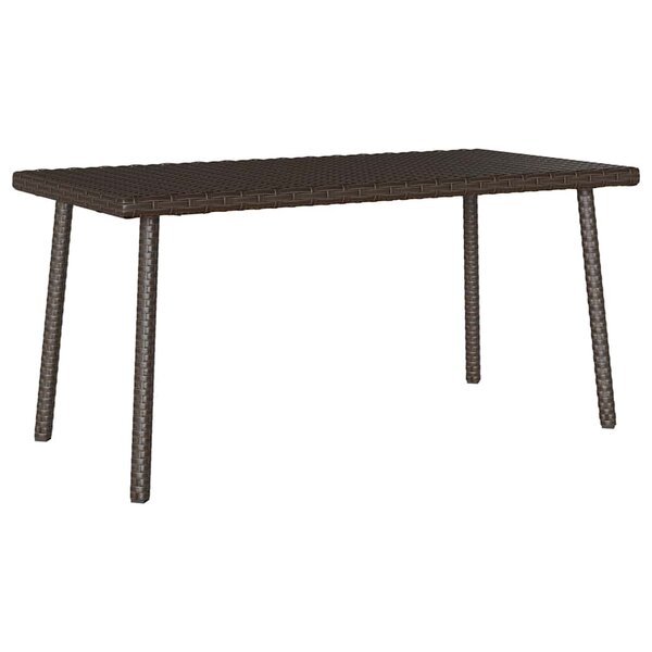 VidaXL Table basse de jardin rectangulaire marron 40x40x37 cm rotin