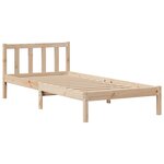 vidaXL Lit bibliothèque sans matelas 75x190 cm bois de pin massif