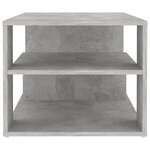 vidaXL Table basse Gris béton 100x50x40 cm Aggloméré