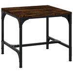 vidaXL Tables d'appoint 2 Pièces Chêne fumé 40x40x35 cm Bois d'ingénierie