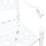vidaXL Chaise de jardin 2 Pièces Blanc 55 x 56 5 x 91cm Aluminium