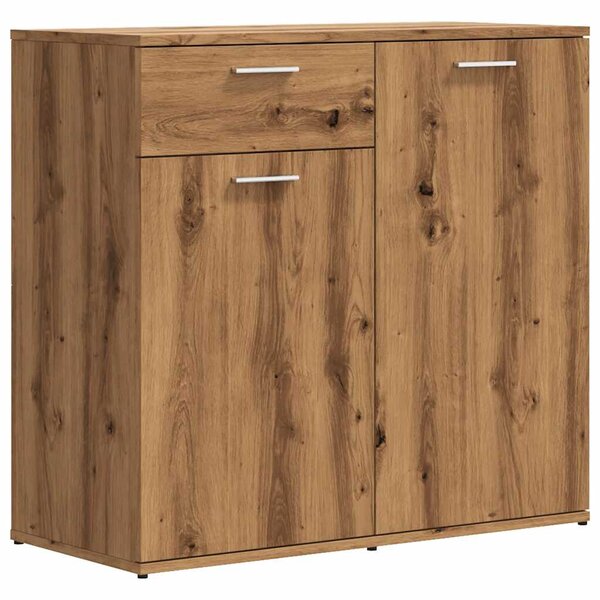 vidaXL Buffet chêne artisanal 80x36x75 cm bois d'ingénierie