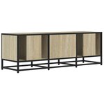 vidaXL Meuble TV chêne sonoma 120x35x41 cm bois d'ingénierie et métal