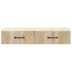 vidaXL Table d'appoint murale Chêne Sonoma 87 5 x 34 5 x 17 cm