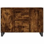 vidaXL Buffet chêne fumé 101 5x35x70 cm bois d'ingénierie