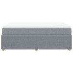 vidaXL Sommier à lattes de lit avec matelas Gris clair 140x190cm Tissu