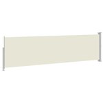 vidaXL Auvent latéral rétractable de patio 140x500 cm Crème