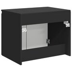 vidaXL Cabinet de Salle de Bain Mural Noir 62 5 x 44 5 x 50 cm