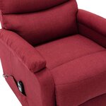 vidaXL Fauteuil Rouge bordeaux Tissu