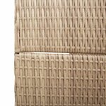 vidaXL Paravent Beige 147 x 180 cm polyrotin