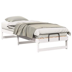 vidaXL Cadre de lit Blanc 80 x 200 cm Pin massif