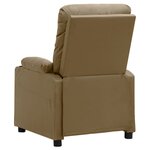 vidaXL Fauteuil de massage électrique Cappuccino Similicuir