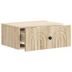 vidaXL Cabinet de chevet mural Chêne Sonoma 49 x 34 5 x 20 cm
