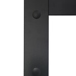 vidaXL Porte coulissante quincaillerie Aluminium et verre ESG 76x205cm