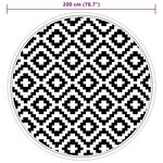 vidaXL Tapis d'extérieur gris Ø200 cm PP