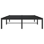 vidaXL Cadre de lit métal sans matelas noir 120x190 cm