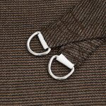 vidaXL Voile d'ombrage 160 g/m² Marron 4x4 m PEHD