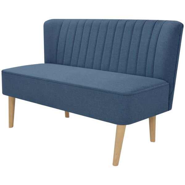 vidaXL Canapé 117x55 5x77 cm Tissu Bleu