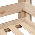 vidaXL Cadre de lit sans matelas 90x190 cm bois de pin massif